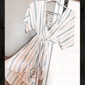 Lennon romper with tie